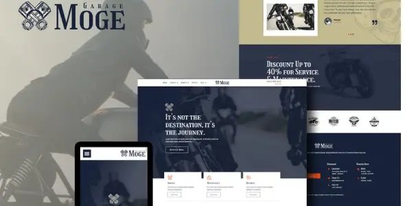 Moge – Motorcycle Repair & Service Elementor Template Kit